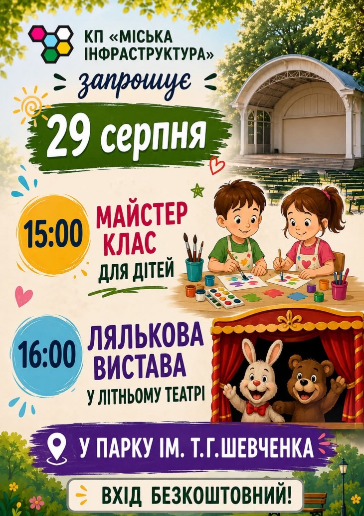 Дитяче свято у парку ім. Т. Г. Шевченка