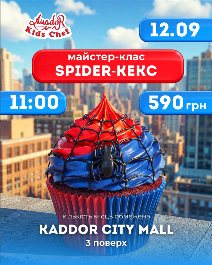 Майстер-клас "Spider-кекс" Майстер-клас "Spider-кекс"