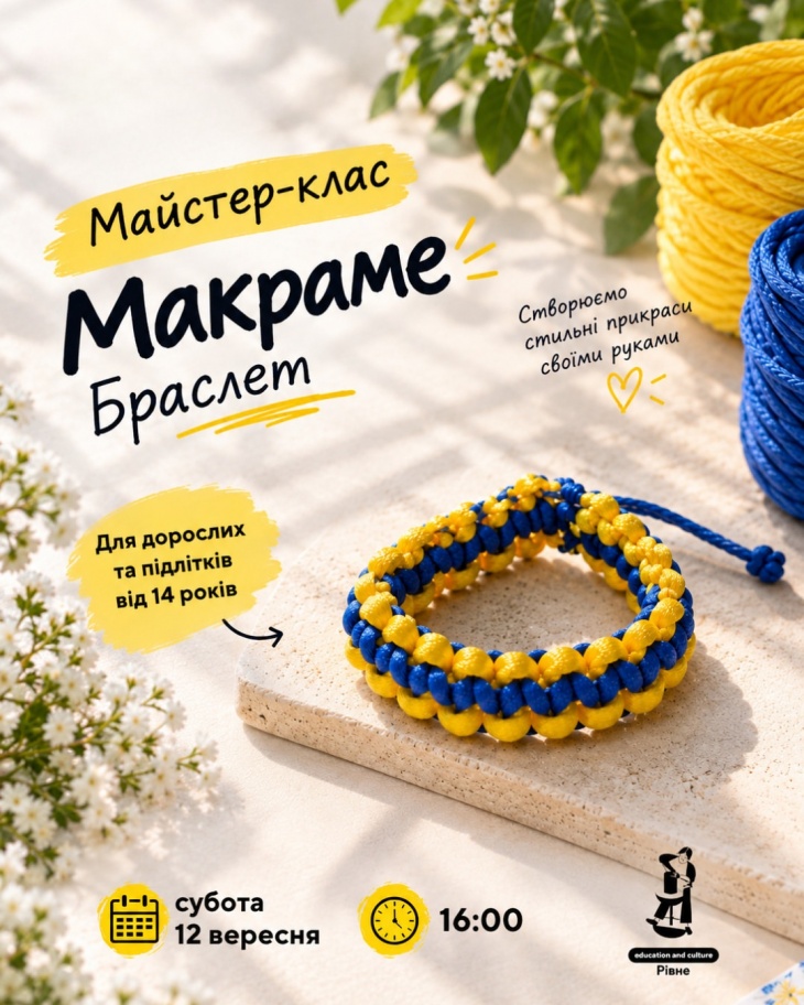 Майстер-клас "Макраме. Браслет"