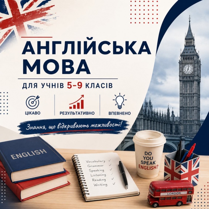 Англійська мова для учнів 5–9 класів Англійська мова для учнів 5–9 класів
