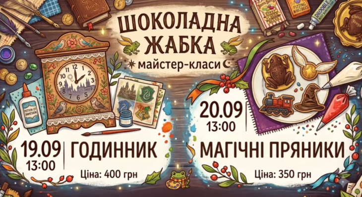 Творчі майстер-класи у "Шоколадній жабі"