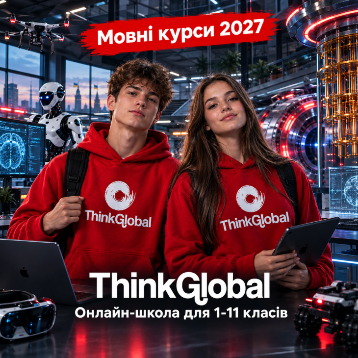 Мовні курси в онлайн-школі ThinkGlobal для 1–11 класів Мовні курси в онлайн-школі ThinkGlobal для 1–11 класів