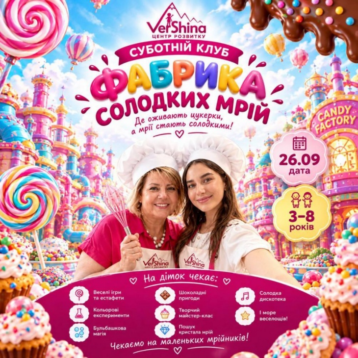 Суботній клуб на Вершині: Фабрика солодких мрій