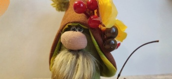 Маленький гном у стилі «Тільда»