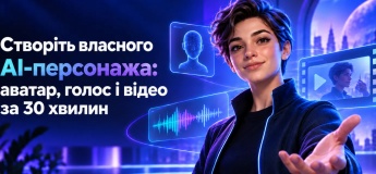 Створіть власного AI-персонажа: аватар, голос і відео за 30 хвилин
