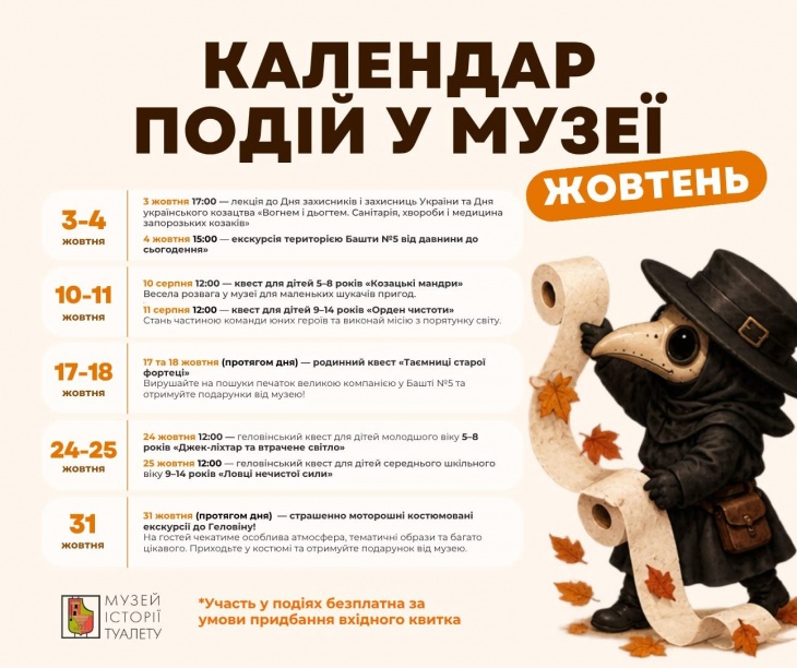 Календарь событий в Музее истории туалета Календарь событий в Музее истории туалета