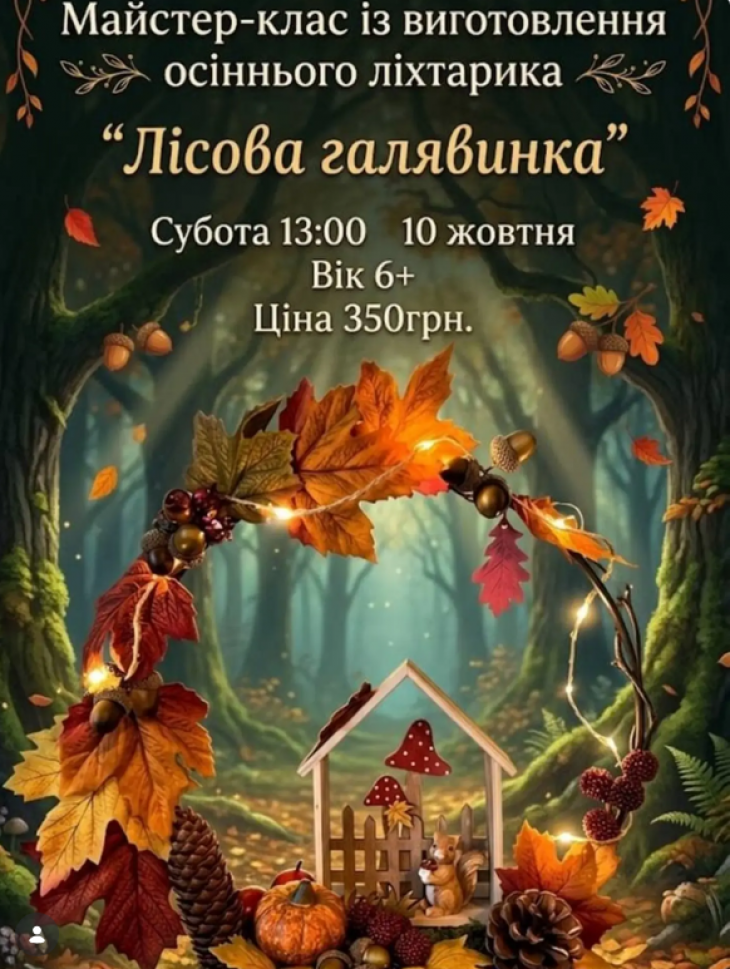 Виготовлення ліхтарика «Лісова галявинка» Виготовлення ліхтарика «Лісова галявинка»