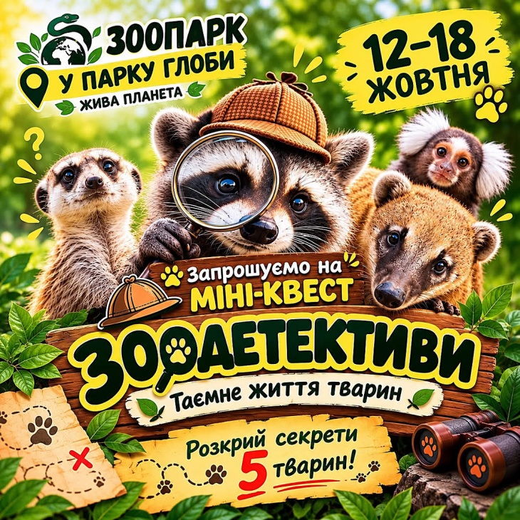 Міні-квест "Зоодетективи: таємне життя тварин"