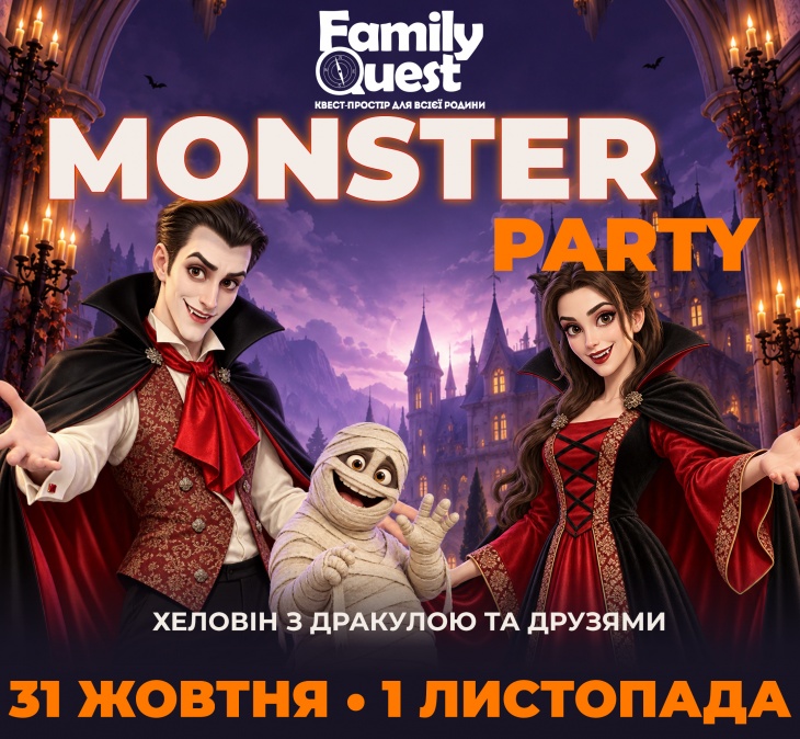 Monster Party – главная хэллоуинская вечеринка осени от Family Quest