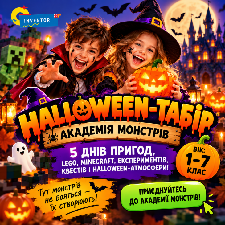 HALLOWEEN-ТАБІР «АКАДЕМІЯ МОНСТРІВ»