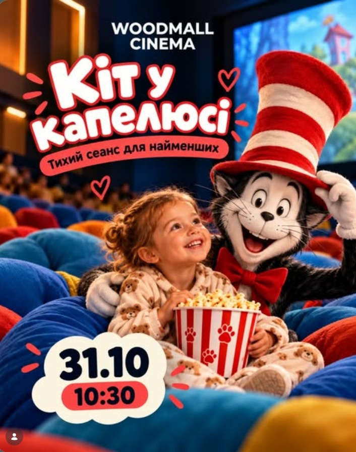 КІТ У КАПЕЛЮСІ — ТИХИЙ СЕАНС ДЛЯ НАЙМЕНШИХ! КІТ У КАПЕЛЮСІ — ТИХИЙ СЕАНС ДЛЯ НАЙМЕНШИХ!