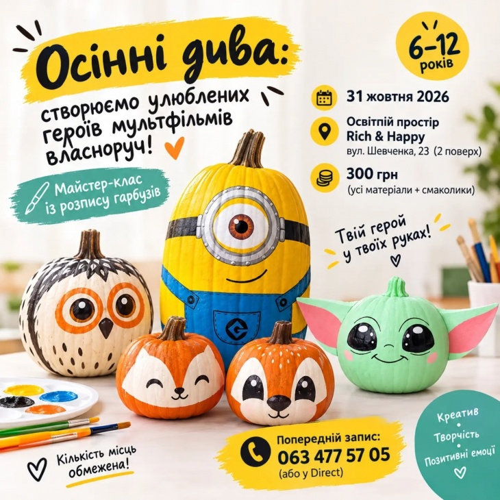 Майстер класи в освітньому просторі Rich&Happy