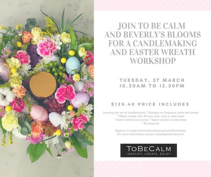 Easter candlemaking and wreath workshop