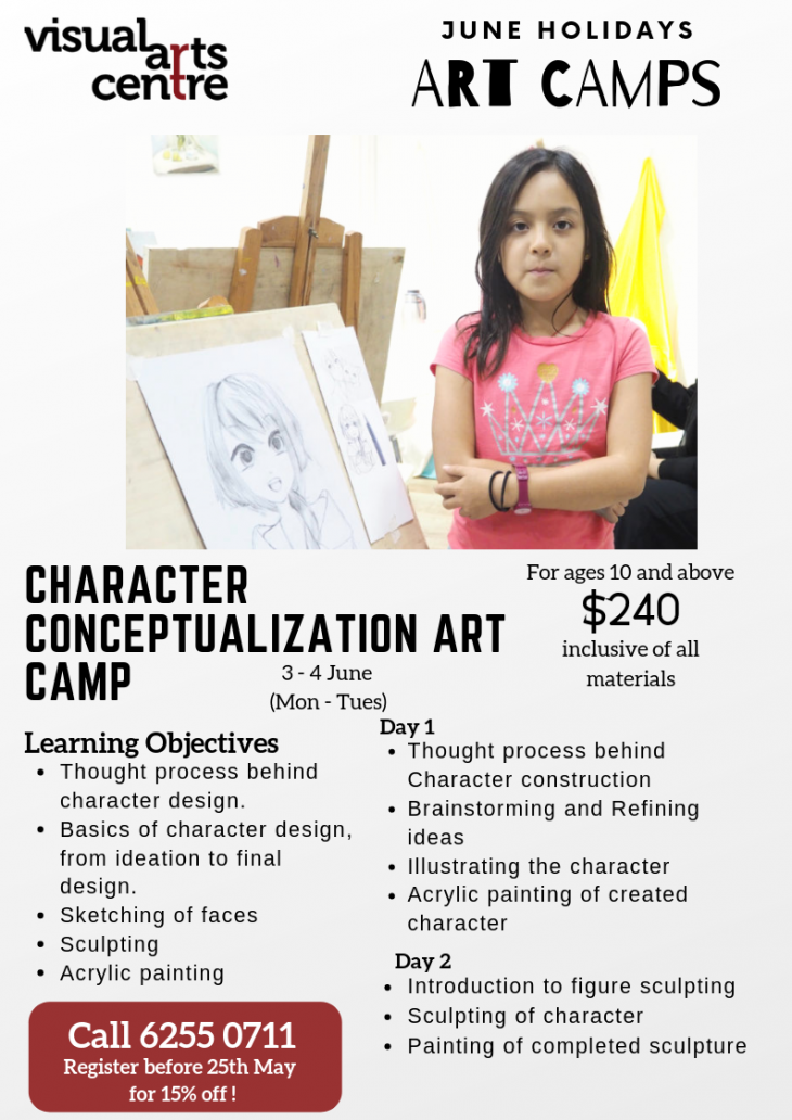 June Holiday Art Camps – Character Conceptualization Art Camp