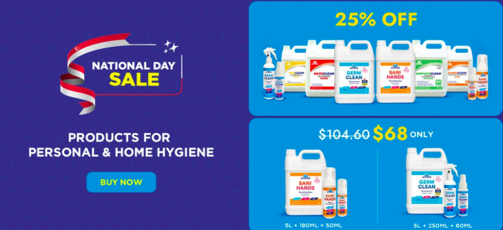 SureClean National Day Sale - 25% OFF