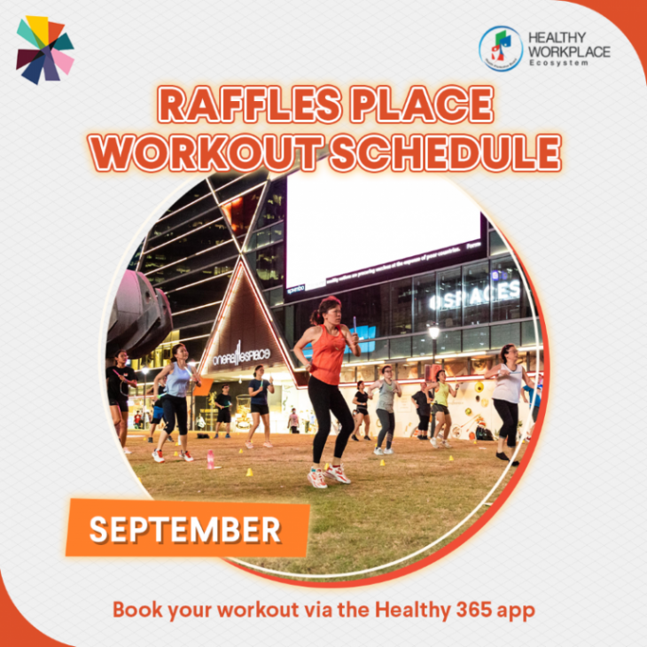 Workout in Raffles Place