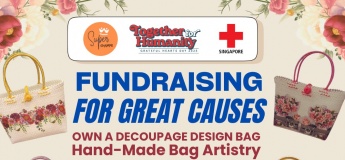 Fundraising for Great Causes – Own a Decoupage Design Bag: Hand-Made Bag Artistry