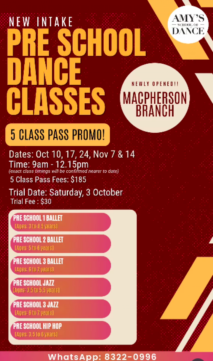 Preschool Dance Classes @ MacPherson