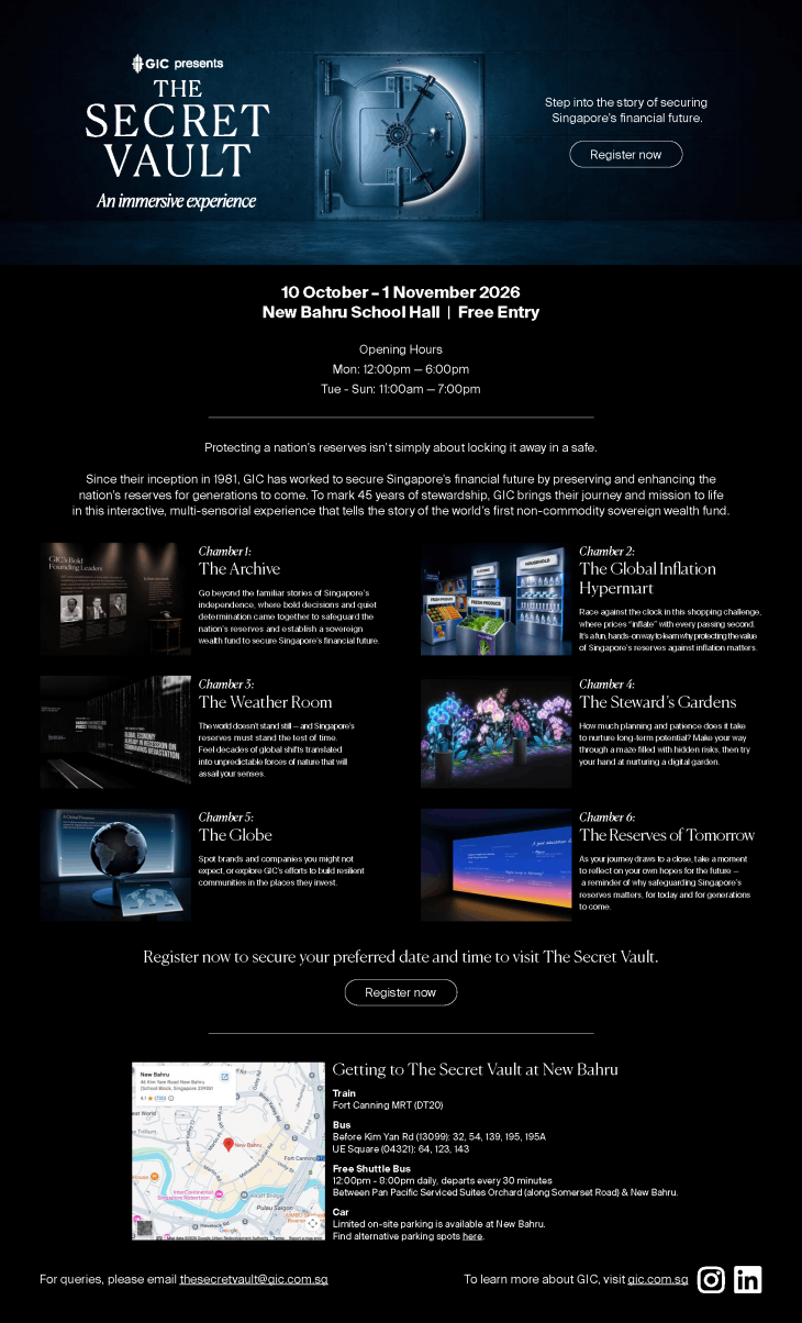 GIC - The Secret Vault: An Immersive Experience