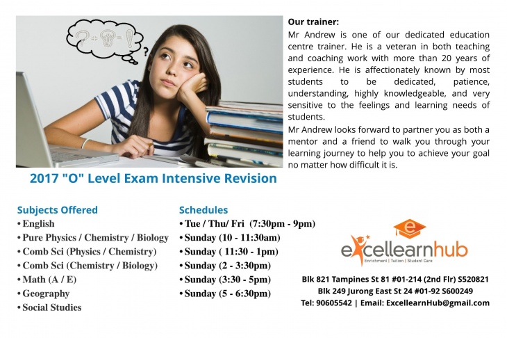 GCE 'O' Level Intensive Revision 2017 GCE 'O' Level Intensive Revision 2017