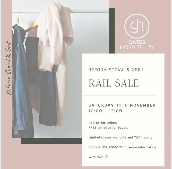 Rail Sale @ Reform Social & Grill Dubai