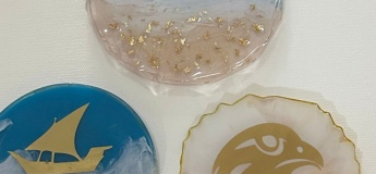 National Day Celebration: Resin Art: Emirati coaster / keychain making
