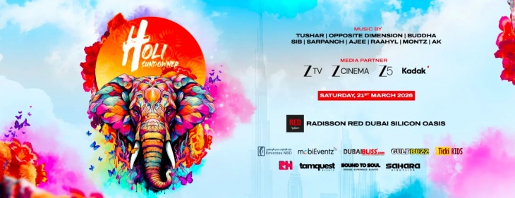 Holi Sundowner – Festival of Colors in Dubai
