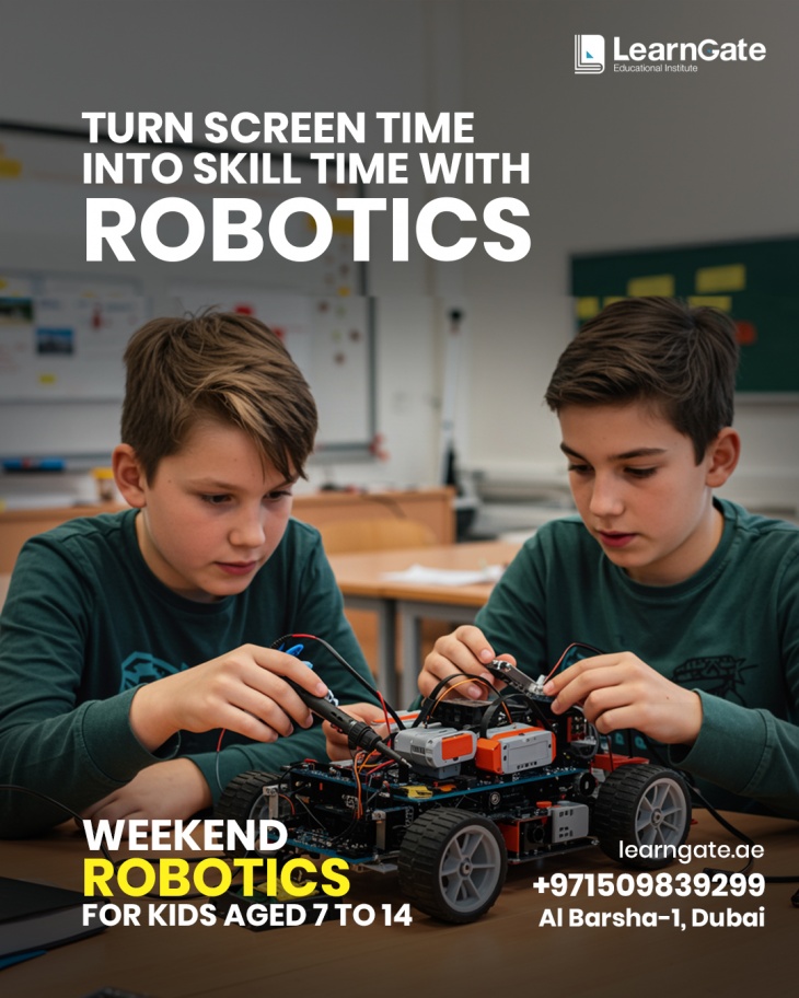 Robotics Program for kids aged 8 to 14 in Dubai