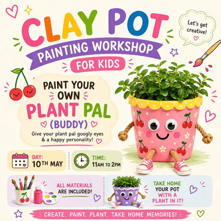 Clay Pot painting workshop
