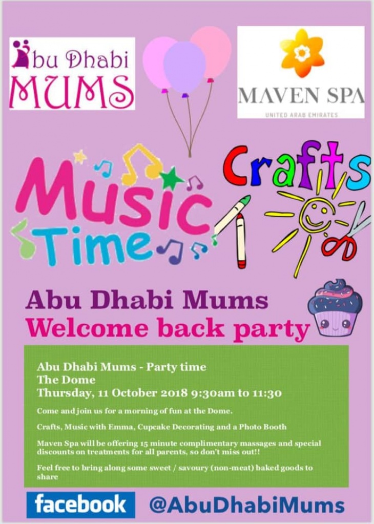 Abu Dhabi Mums Welcome Back Party